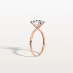 2CT Round Lab Grown Diamond Ring In 14K Gold - Rings