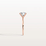 2CT Round Lab Grown Diamond Ring In 14K Gold - Rings