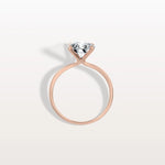 2CT Round Lab Grown Diamond Ring In 14K Gold - Rings