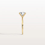 2CT Round Lab Grown Diamond Ring In 14K Gold - Rings