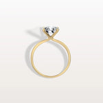 2CT Round Lab Grown Diamond Ring In 14K Gold - Rings