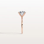 3CT Round Lab Grown Diamond Ring In 14K Gold - Rings