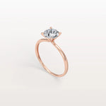 3CT Round Lab Grown Diamond Ring In 14K Gold - Rings