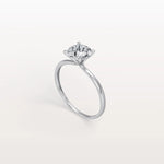 3CT Round Lab Grown Diamond Ring In 14K Gold - Rings