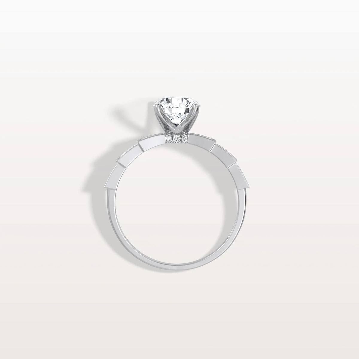 1CT Hidden Halo Lab Diamond Ring - Fashion,Pave - Rings
