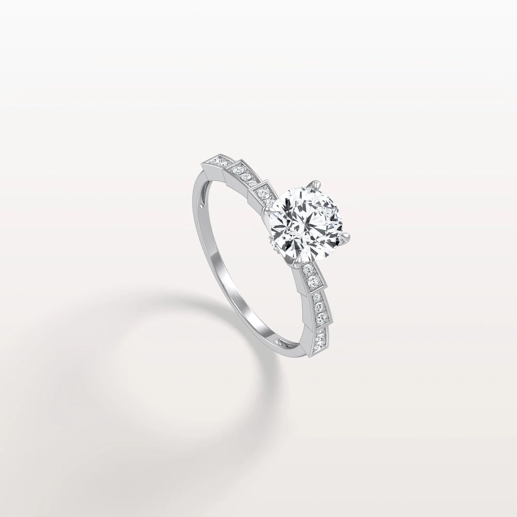 1CT Hidden Halo Lab Diamond Ring - Fashion,Pave - Rings