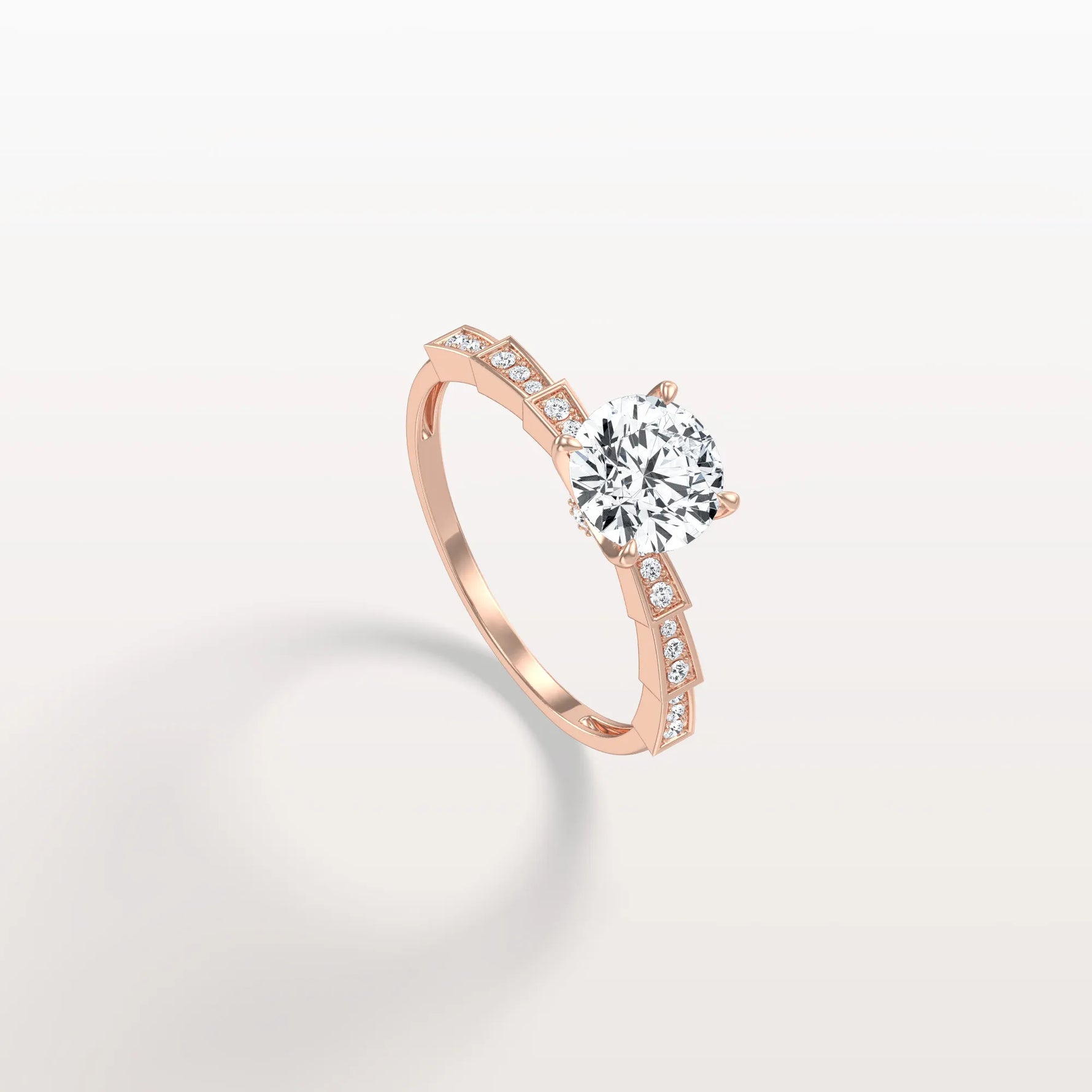 1CT Hidden Halo Lab Diamond Ring - Fashion,Pave - Rings