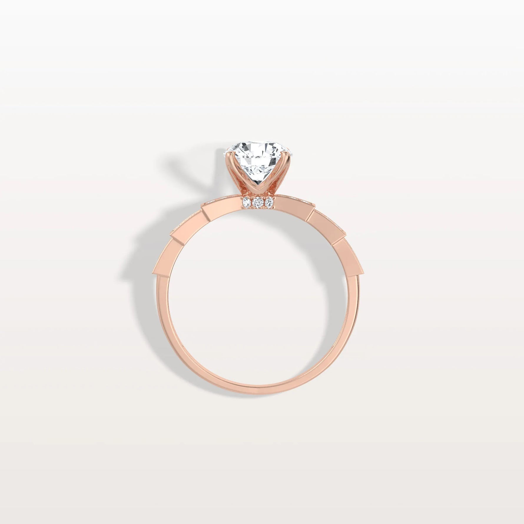 1CT Hidden Halo Lab Diamond Ring - Fashion,Pave - Rings