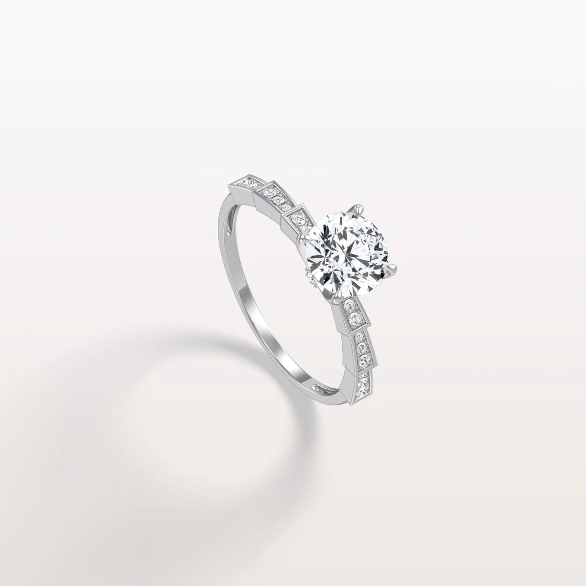 1CT Hidden Halo Lab Diamond Ring - Fashion,Pave - Rings