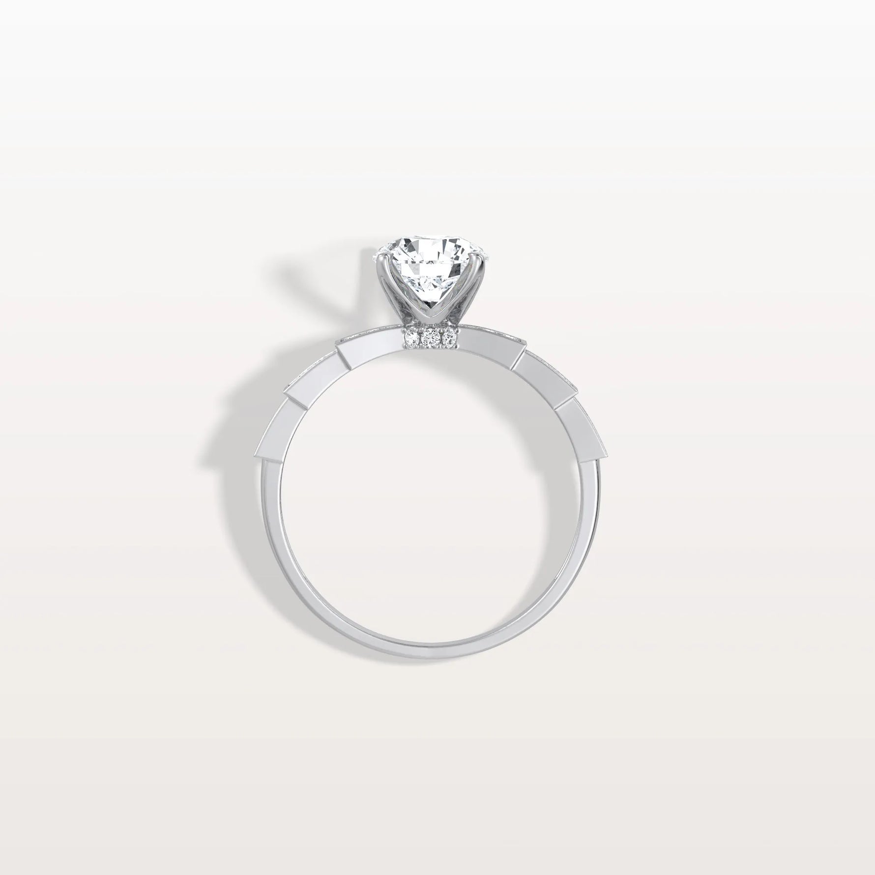 1CT Hidden Halo Lab Diamond Ring - Fashion,Pave - Rings