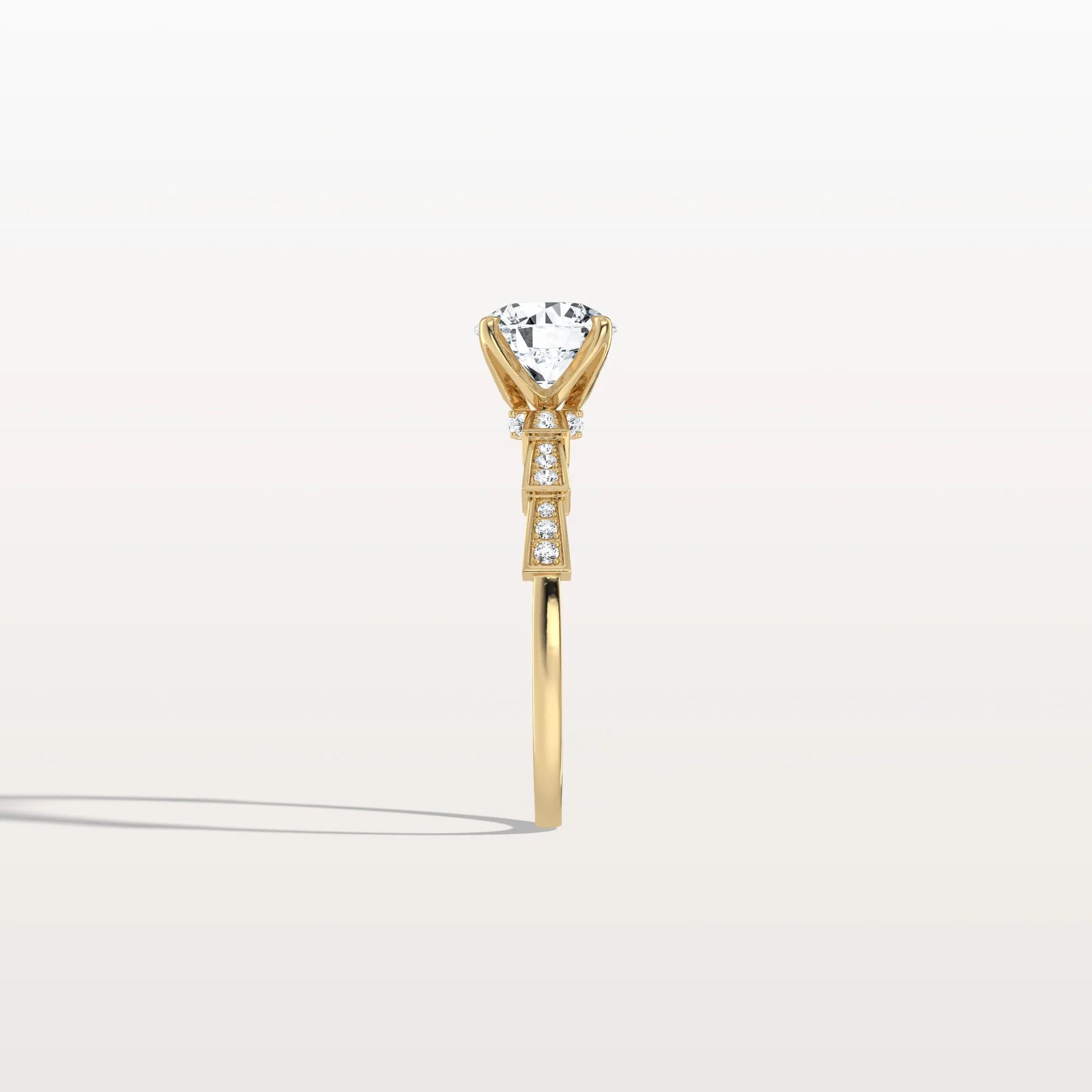 1CT Hidden Halo Lab Diamond Ring - Fashion,Pave - Rings