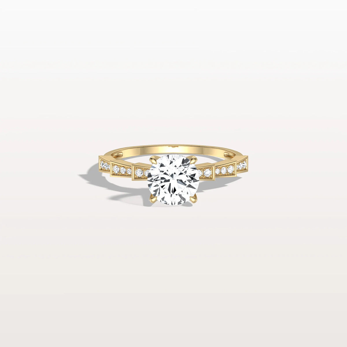 1CT Hidden Halo Lab Diamond Ring - Fashion,Pave - Rings