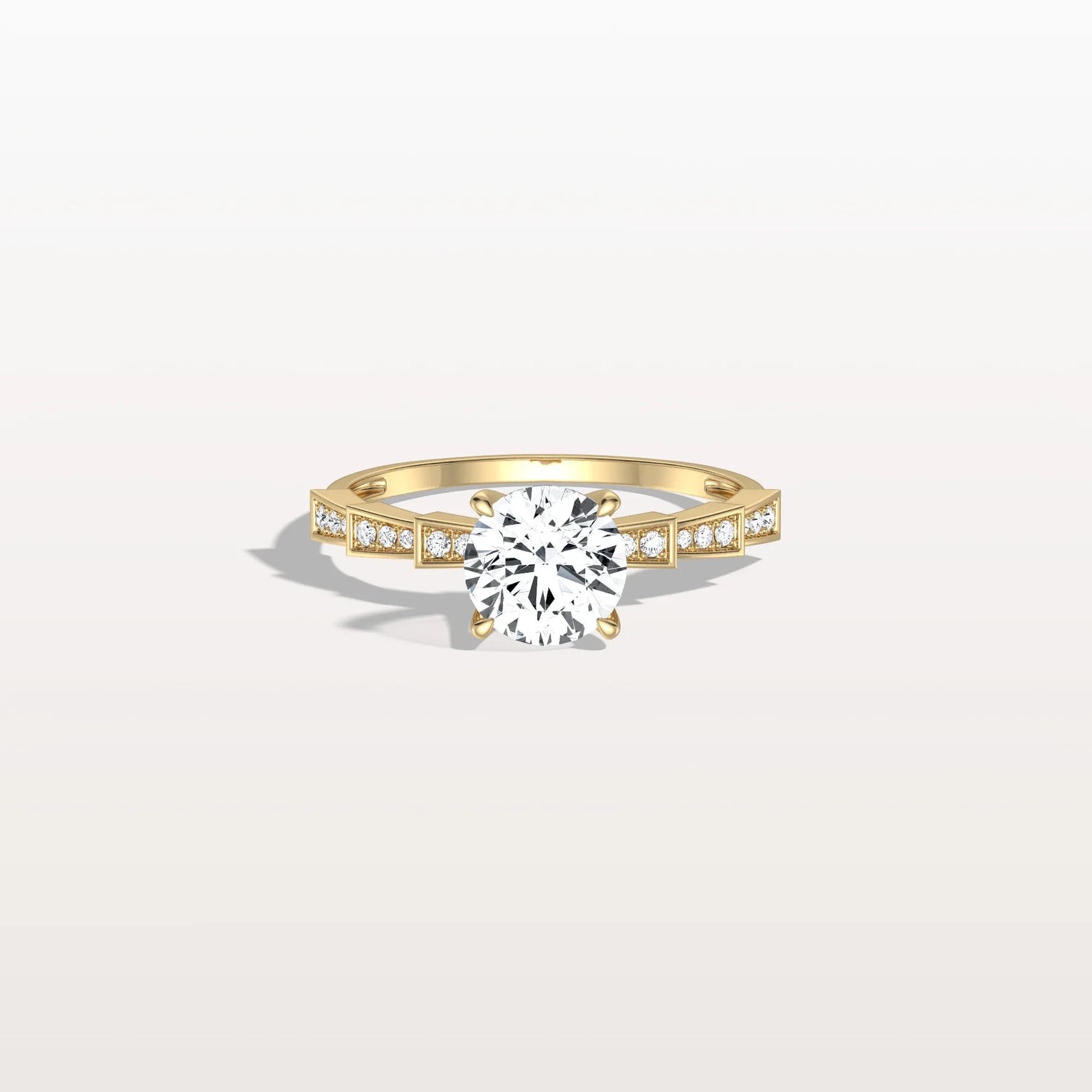 1CT Hidden Halo Lab Diamond Ring - Fashion,Pave - Rings