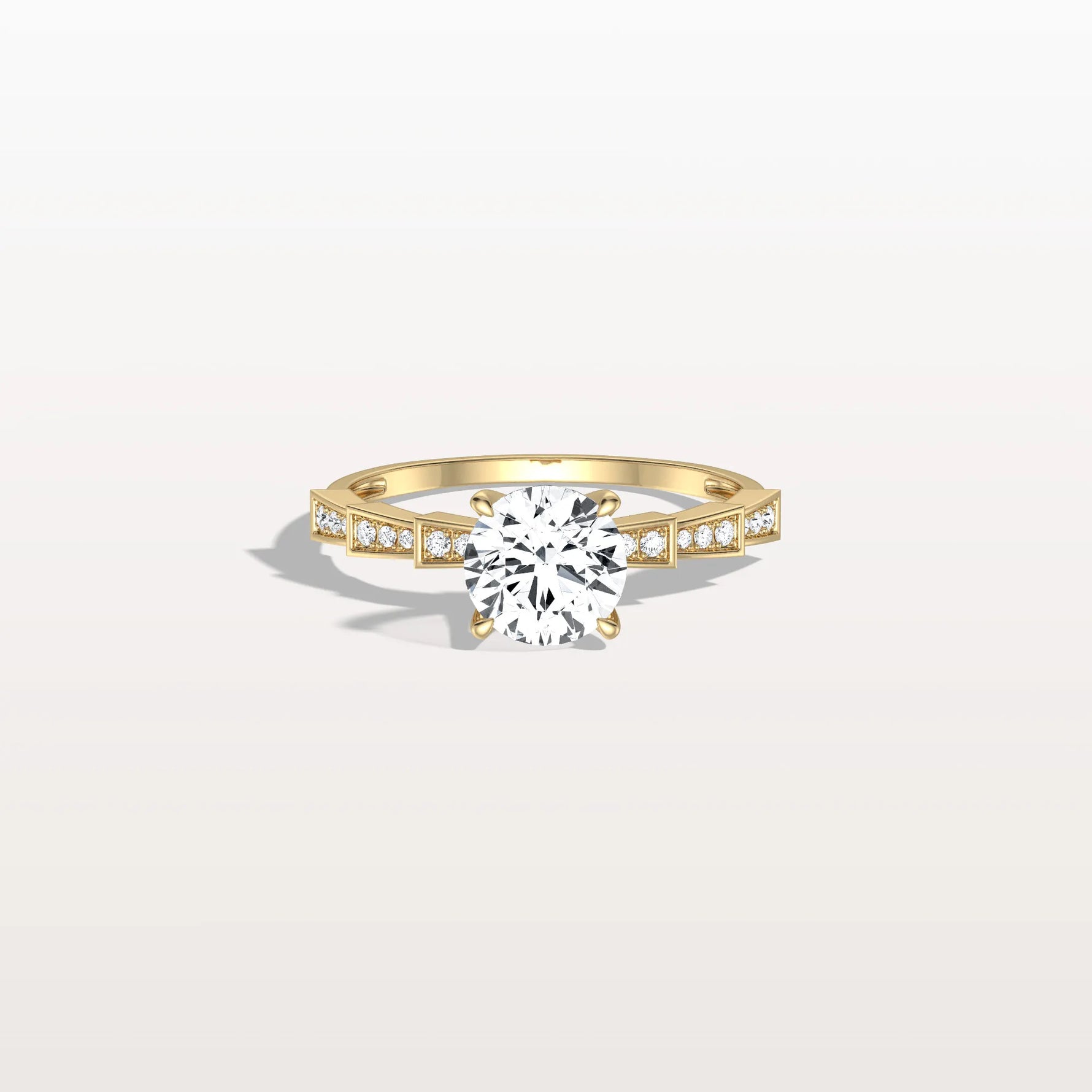 1CT Hidden Halo Lab Diamond Ring - Fashion,Pave - Rings