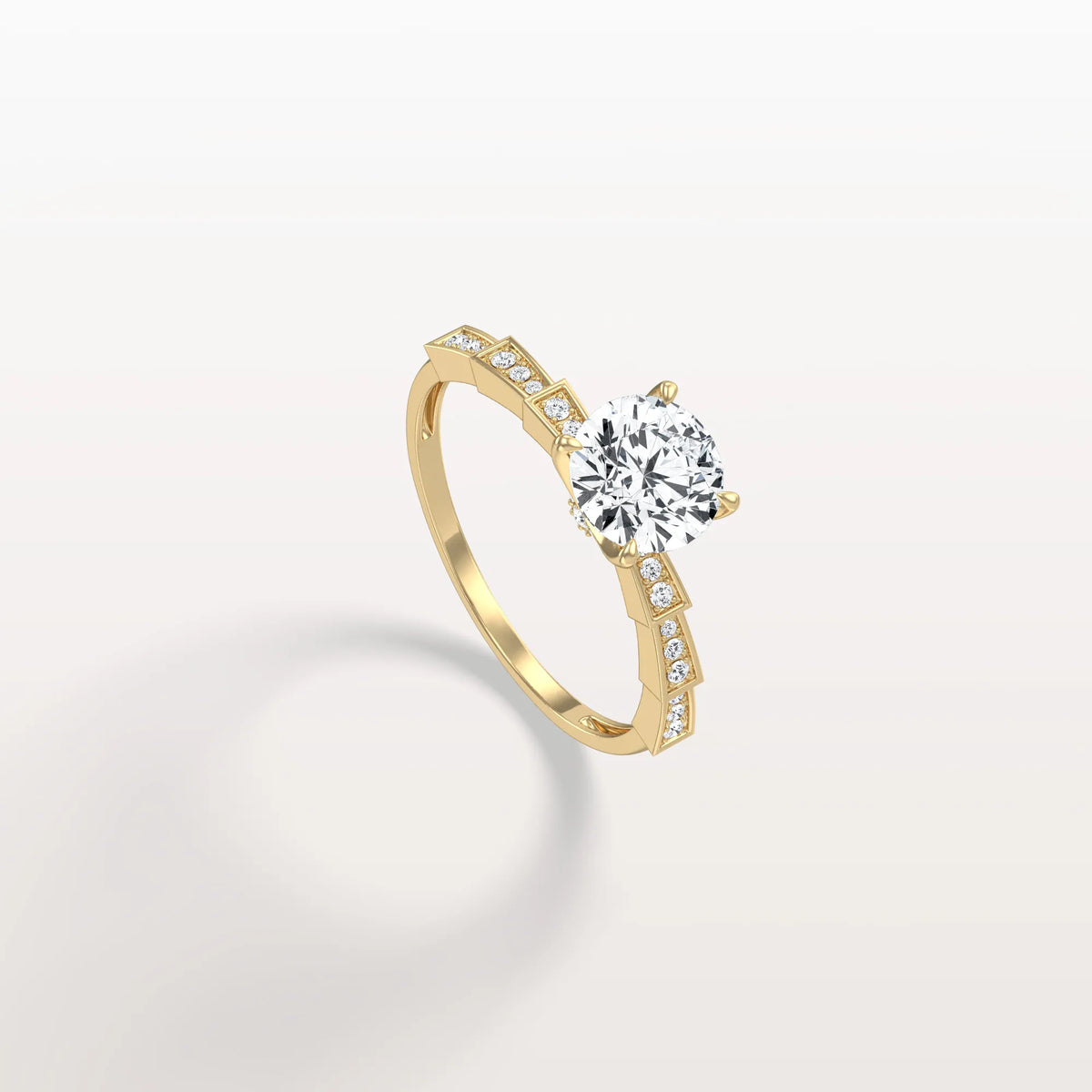 1CT Hidden Halo Lab Diamond Ring - Fashion,Pave - Rings
