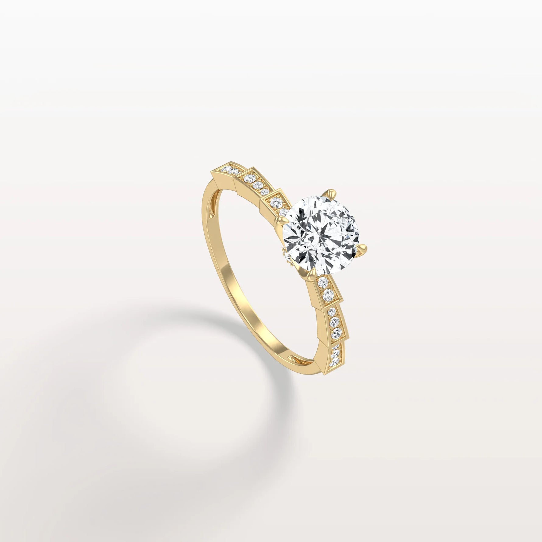 1CT Hidden Halo Lab Diamond Ring - Fashion,Pave - Rings