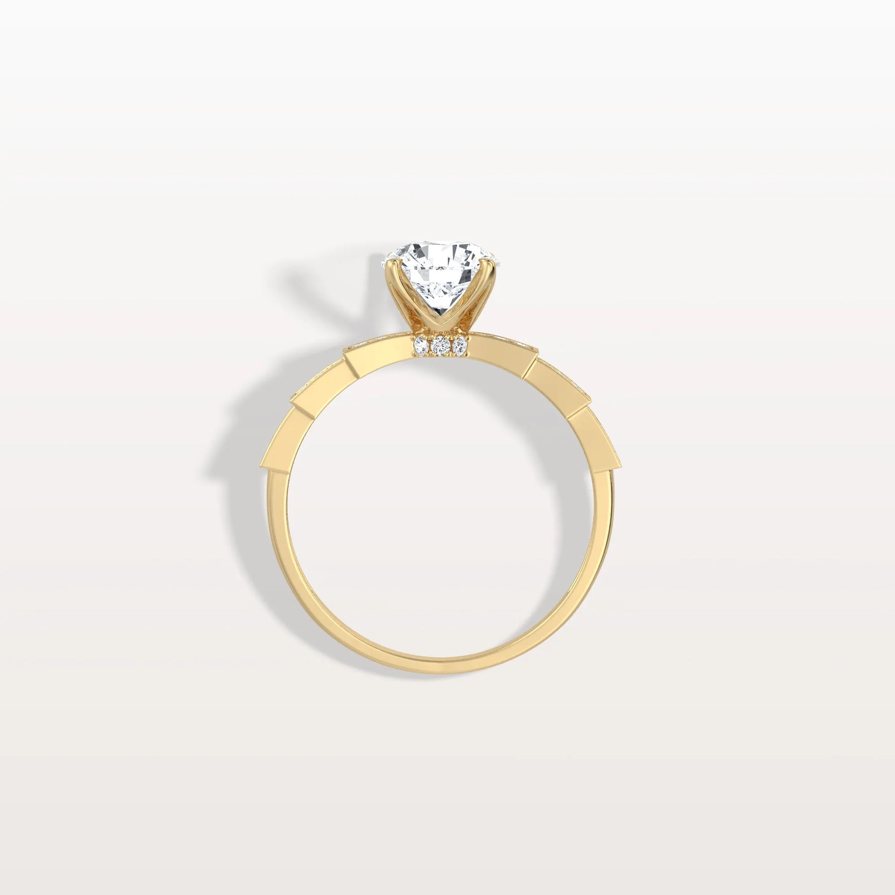 1CT Hidden Halo Lab Diamond Ring - Fashion,Pave - Rings