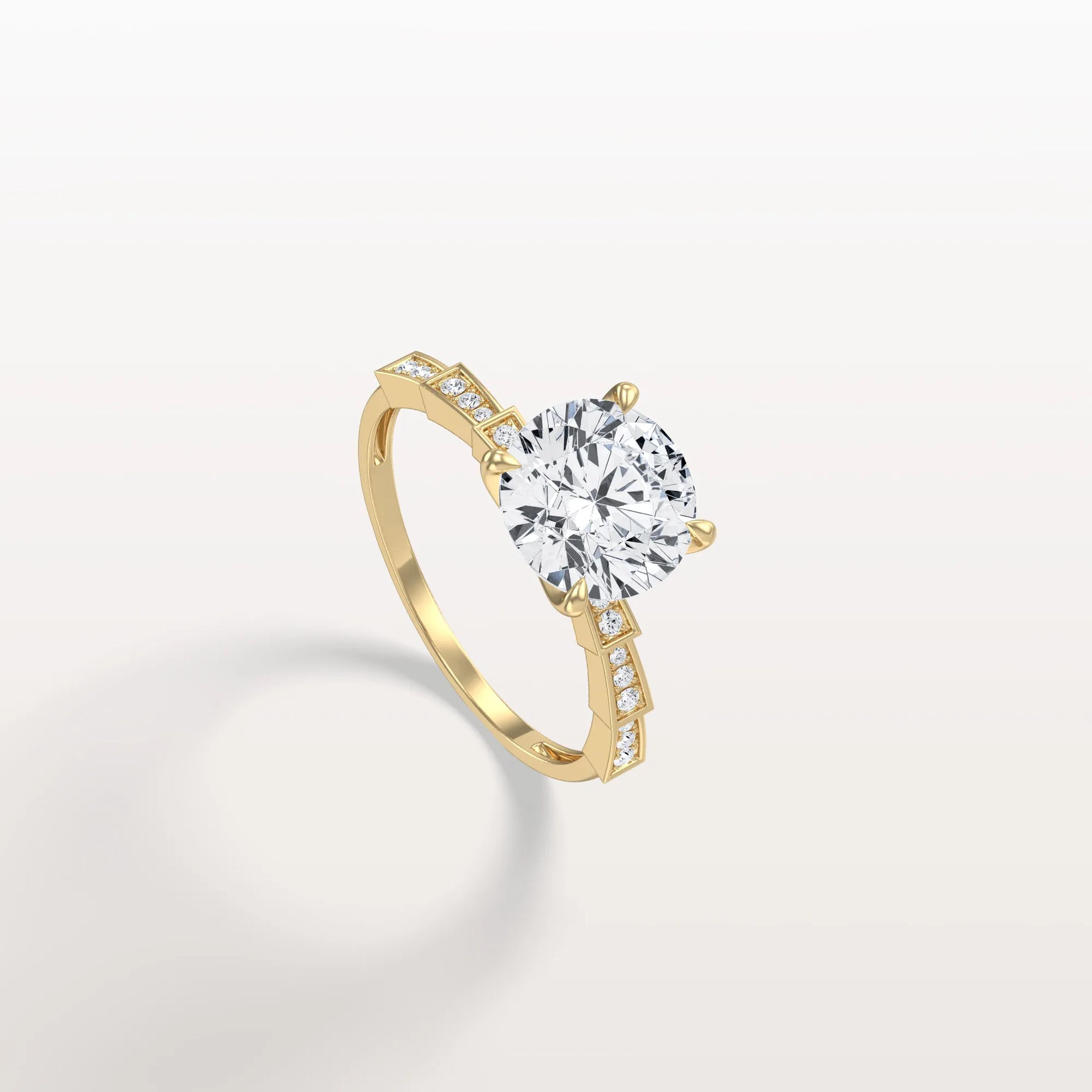 2CT Hidden Halo Lab Diamond Ring - Fashion,Pave - Rings
