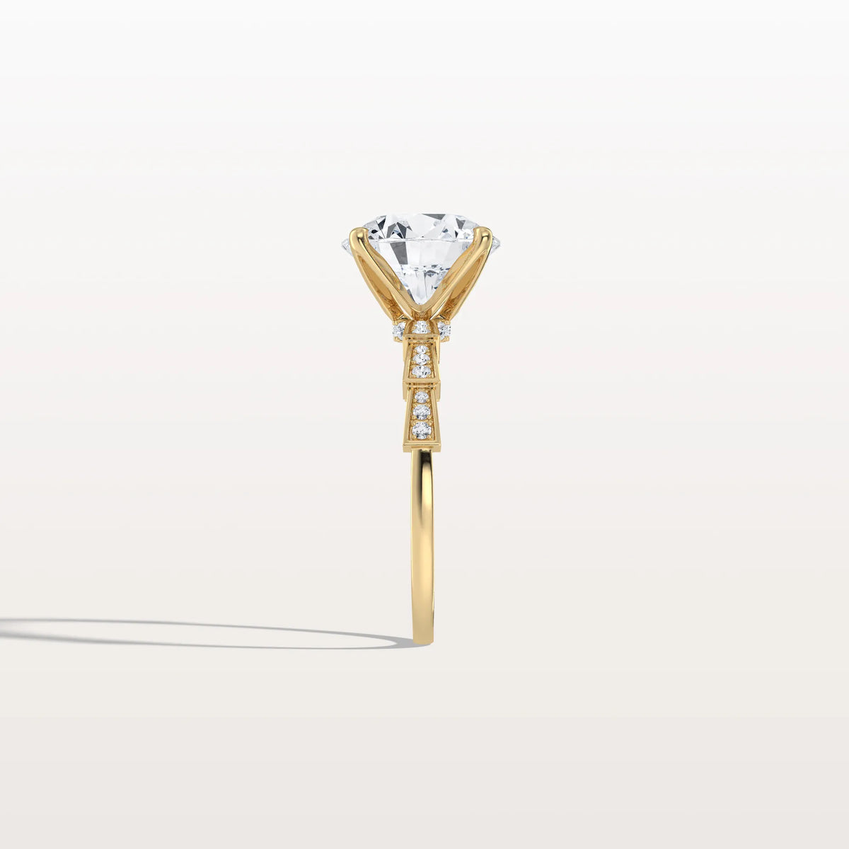 3CT Hidden Halo Lab Diamond Ring - Fashion,Pave - Rings