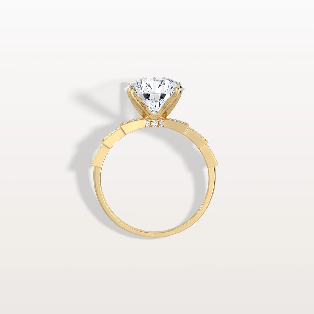 3CT Hidden Halo Lab Diamond Ring - Fashion,Pave - Rings