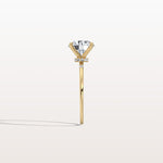 2CT Hidden Halo Lab Diamond Engagement Ring With Side Accents - Rings