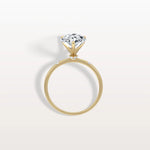 3CT Lab Grown Pear Engagement Ring with Hidden Halo - Rings