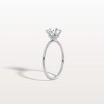 1CT Round Lab Grown Diamond Double Hidden Halo Ring - Rings