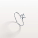 1CT Round Lab Grown Diamond Double Hidden Halo Ring - Rings