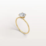 1CT Round Lab Grown Diamond Double Hidden Halo Ring - Rings