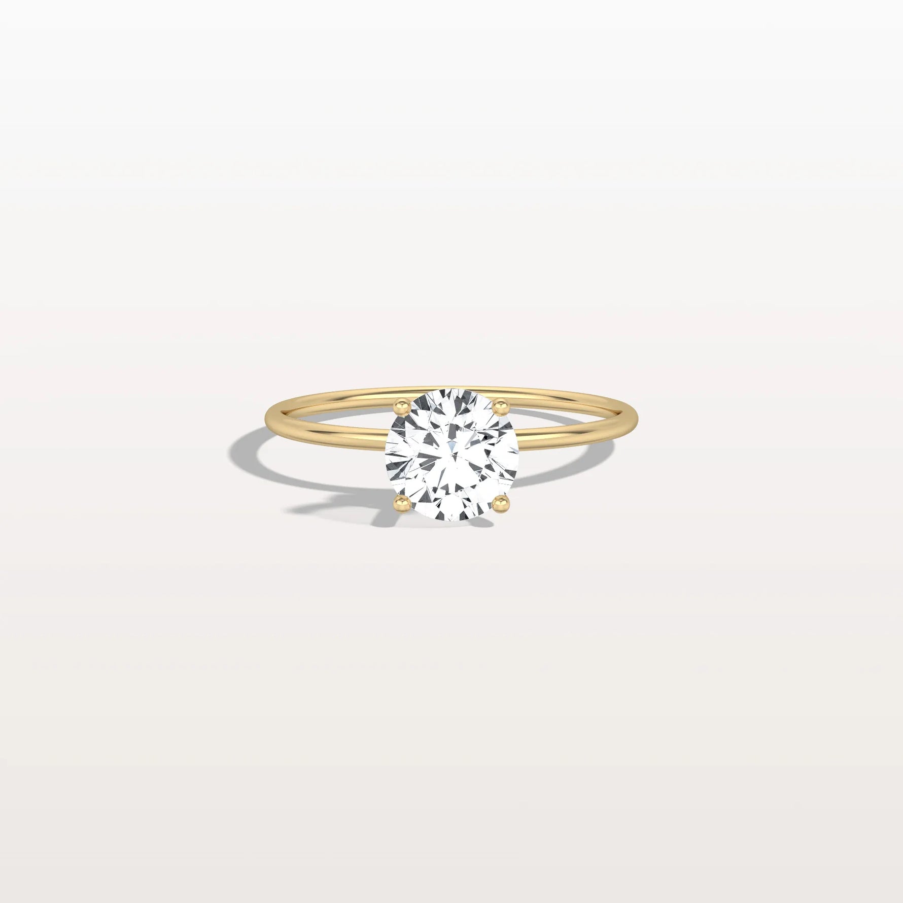 1CT Round Lab Grown Diamond Double Hidden Halo Ring - Rings