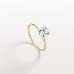 1CT Round Lab Grown Diamond Double Hidden Halo Ring - Rings