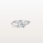 2CT Round Lab Grown Diamond Double Hidden Halo Ring - Rings