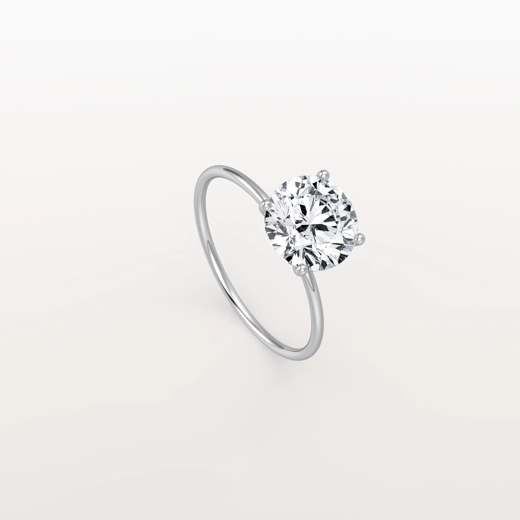 2CT Round Lab Grown Diamond Double Hidden Halo Ring - Rings