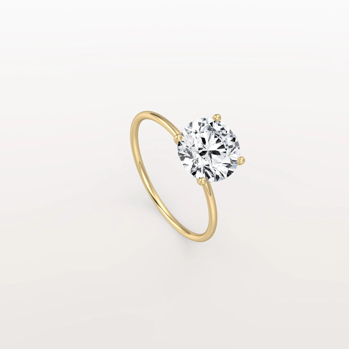 2CT Round Lab Grown Diamond Double Hidden Halo Ring - Rings