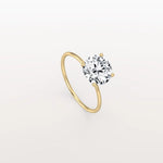 2CT Round Lab Grown Diamond Double Hidden Halo Ring - Rings