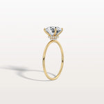 2CT Round Lab Grown Diamond Double Hidden Halo Ring - Rings