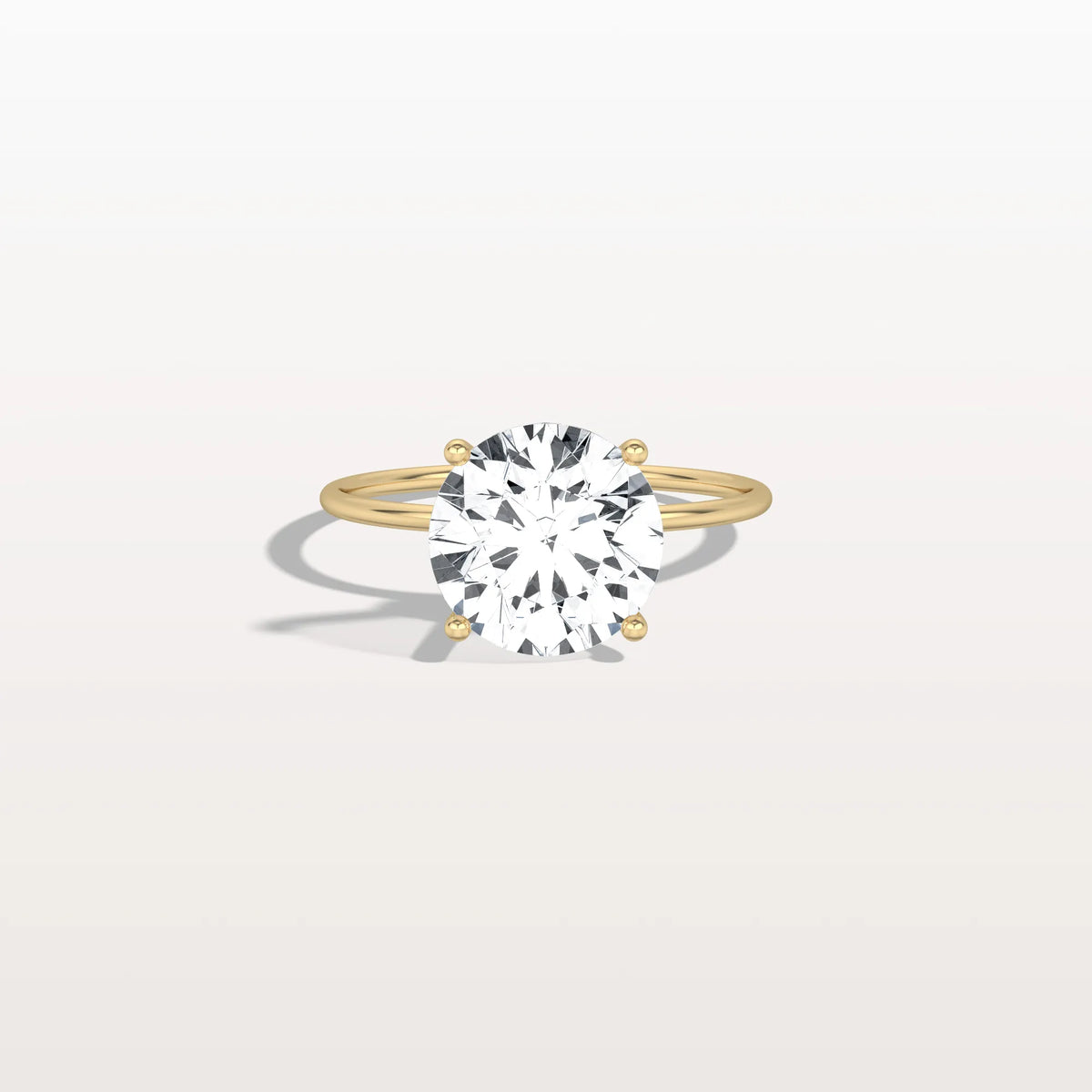 3CT Round Lab Grown Diamond Double Hidden Halo Ring - Rings