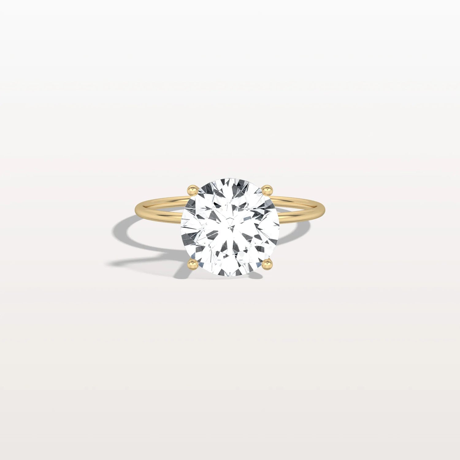 3CT Round Lab Grown Diamond Double Hidden Halo Ring - Rings