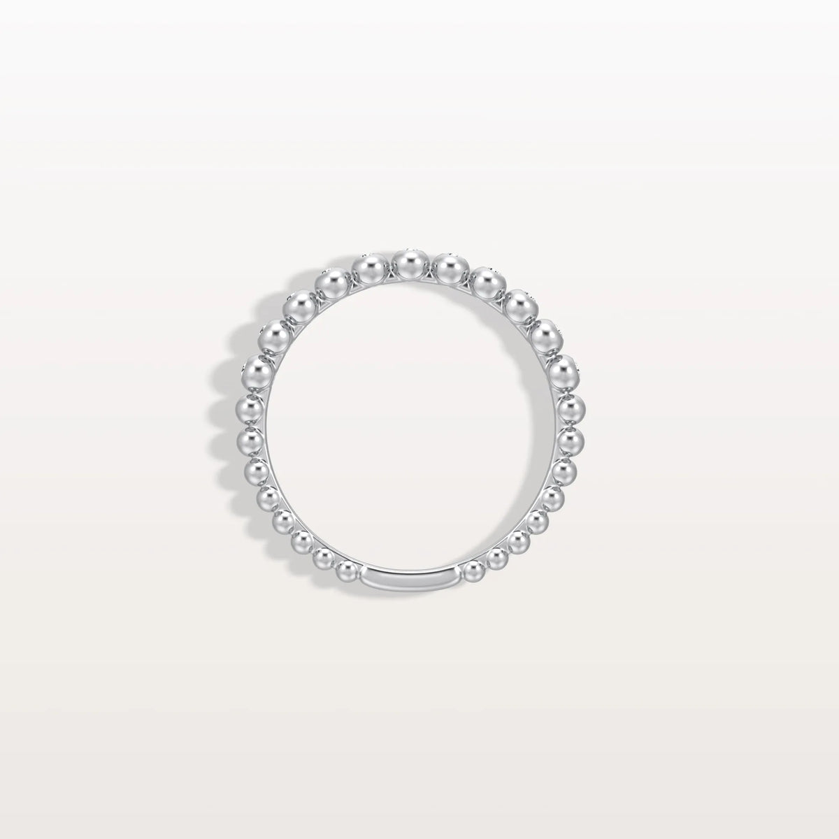 Half Eternity Lab Grown Diamond Ring In 14K Solid Gold/Platinum - Rings